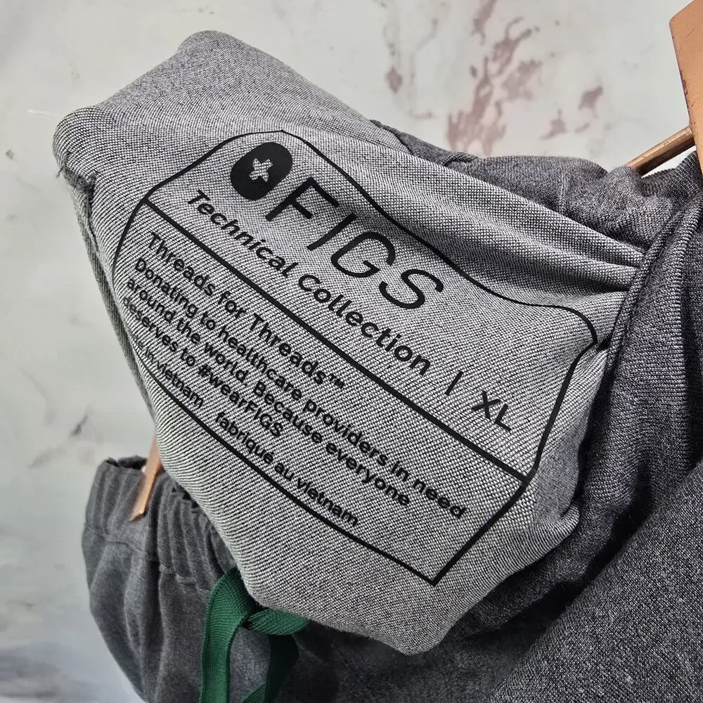 Figs Pisco Pants Mens XL Gray Green Bottom Cargo FM4500 4198 Straight Leg